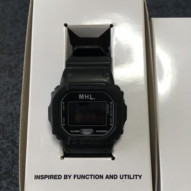 13500円 箱付き コラボG-SHOCK 限定 オールブラック MHL.u0026CASIO