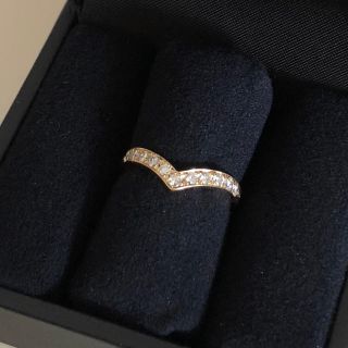 TASAKI - サイズ直し可能 TASAKI K18 V字リング ダイヤモンド 0.4ctの