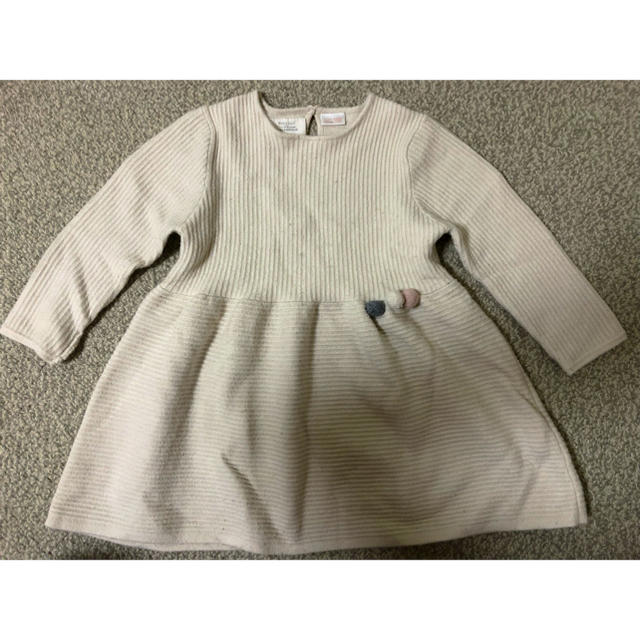 ZARA KIDS(ザラキッズ)のザラ ZARA BabyGirl 18〜24month ニットワンピース キッズ/ベビー/マタニティのキッズ服女の子用(90cm~)(ワンピース)の商品写真