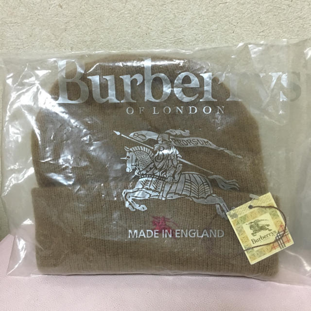 BURBERRY(バーバリー)のタグ付き☆バーバリー ニット帽 レディースの帽子(ニット帽/ビーニー)の商品写真