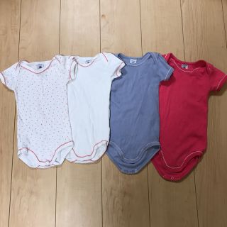 プチバトー(PETIT BATEAU)のプチバトー ロンパース  肌着 12m 74(ロンパース)