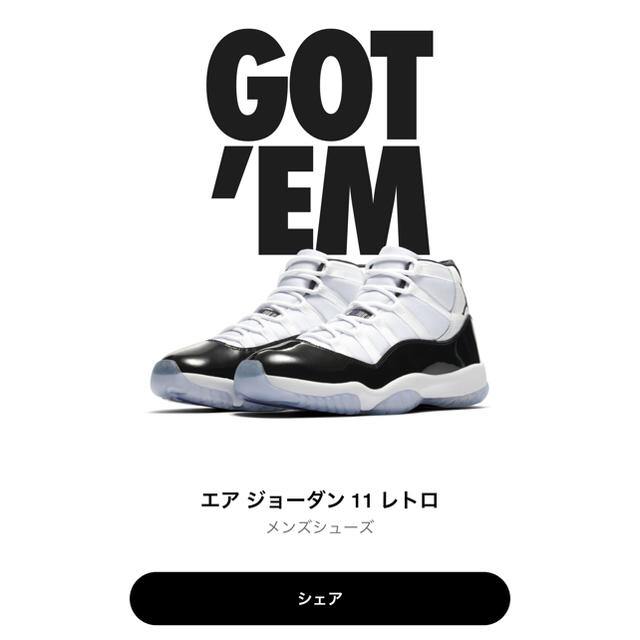 NIKE ジョーダン 11 コンコルド 28.5