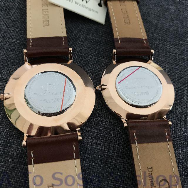 Daniel Wellington(ダニエルウェリントン)の年末のお値下げ中☆DW　2本セット　レディース　メンズ　ブラック メンズの時計(腕時計(アナログ))の商品写真