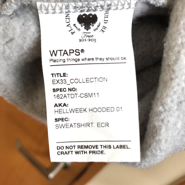 W)taps(ダブルタップス)のwtaps HELLWEEK HOODED01 グレーM メンズのトップス(パーカー)の商品写真