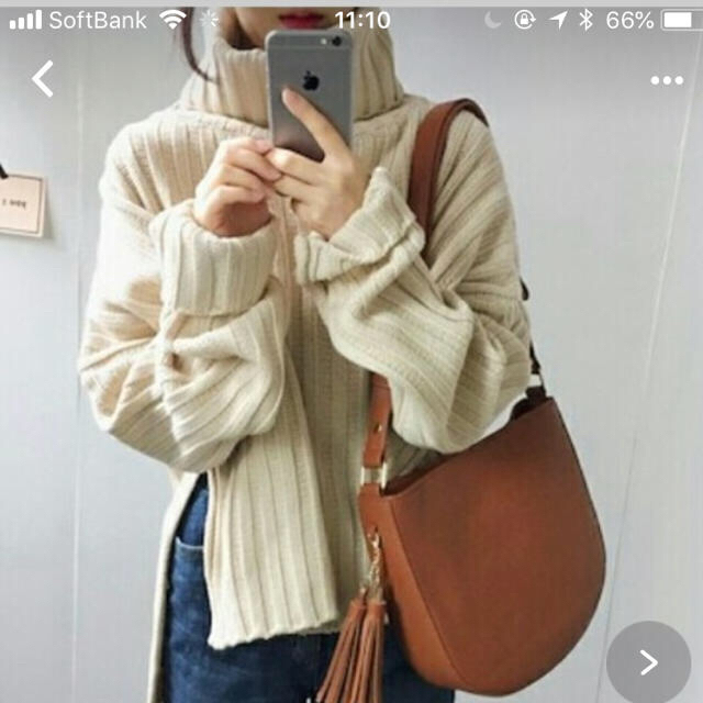 ZARA(ザラ)のタートルネックセーター サイドスリット 秋冬  レディースのトップス(ニット/セーター)の商品写真