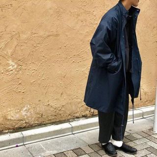 STUDIO NICHOLSON スタジオ ニコルソン コート サイズ:L ベンタイル コットン ギャバジン オーバーサイズ ステンカラー コート VENTILE MENS VOLUME GABARDINE SN-400 ベージュ系 イギリス製 アウター ジャケット ブルゾン【メンズ】