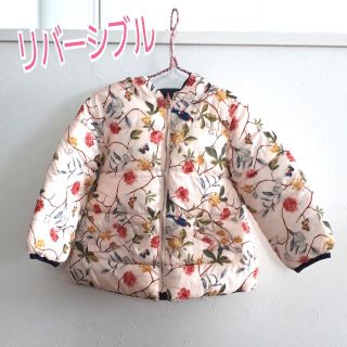 ザラキッズ(ZARA KIDS)のzara　子供　ダウン　3～4才　アウター　リバーシブル　コート　女の子(ジャケット/上着)