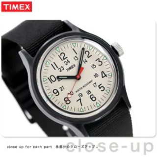 タイメックス(TIMEX)のTIMEX タイメックス キャンパー ブラック(腕時計)