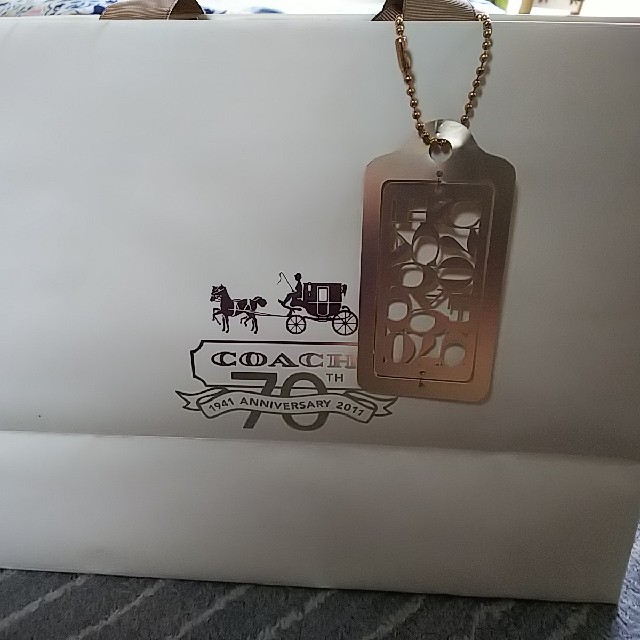 COACH(コーチ)のCOACH 70周年 限定 紙袋 レディースのバッグ(ショップ袋)の商品写真