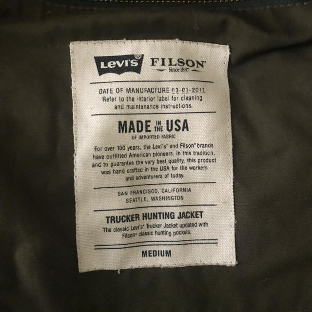 Levi's(リーバイス)のLEVIS×FILSON(リーバイス×フィルソン) ジャケット メンズのジャケット/アウター(ミリタリージャケット)の商品写真