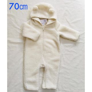 ベビーギャップ(babyGAP)の『新品』babyGap ユニセックス フリースボア ロンパース 70㎝サイズ(ジャケット/コート)