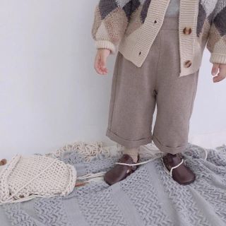 プティマイン(petit main)の新品 キッズ ベビー あったか ワイド パンツ zarababy お好きな方にも(パンツ/スパッツ)