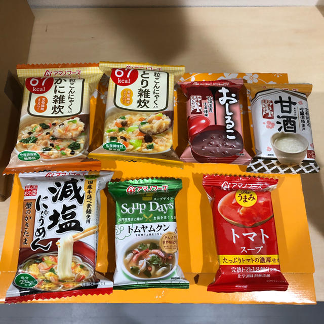 美桜 様 専用 アマノフーズ  雑炊 にゅうめん スープ 食品/飲料/酒の加工食品(インスタント食品)の商品写真