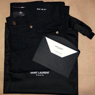 サンローラン(Saint Laurent)のSAINT LAURENT サンローラン パリ ブラックスキニー 新品 正規品(デニム/ジーンズ)