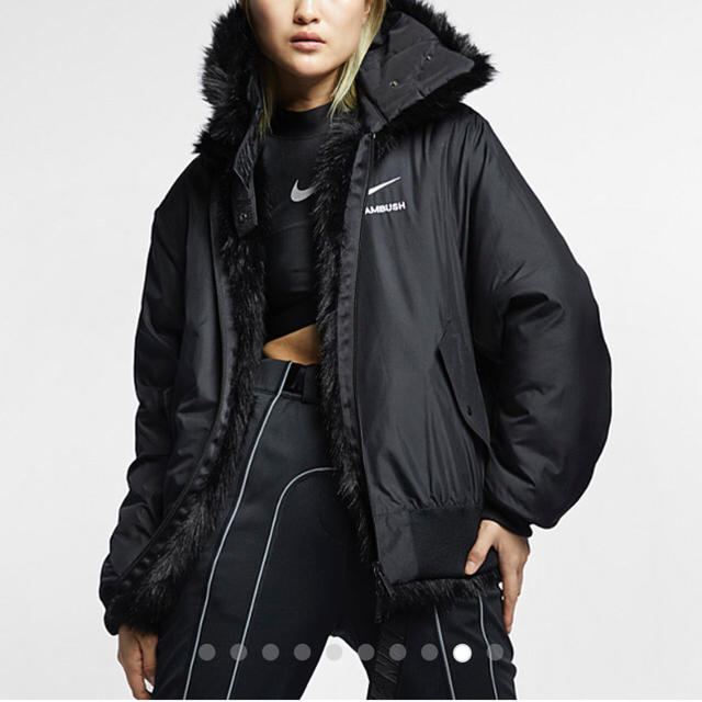 AMBUSH(アンブッシュ)のNike x Ambush Reversible Faux Fur Coat M レディースのジャケット/アウター(毛皮/ファーコート)の商品写真