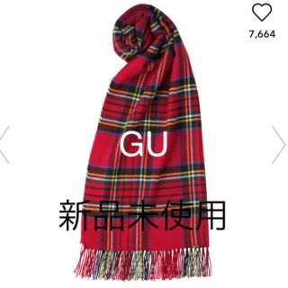 ジーユー(GU)のカシミヤタッチストール チェック GU 新品未使用(マフラー/ショール)