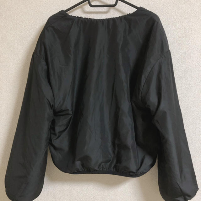 suzutan(スズタン)のボアブルゾン (ショート丈、リバーシブル) レディースのジャケット/アウター(ブルゾン)の商品写真