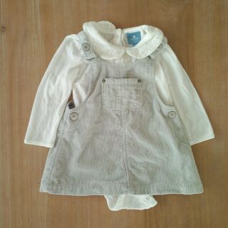 ザラキッズ(ZARA KIDS)のザラ♡ライトグレーユーディロイワンピ74(その他)