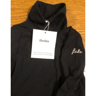 ベベ(BeBe)の新品 BeBe ハイネック 長袖カットソー 黒 サイズ90(長袖Tシャツ ロンT(Tシャツ/カットソー)