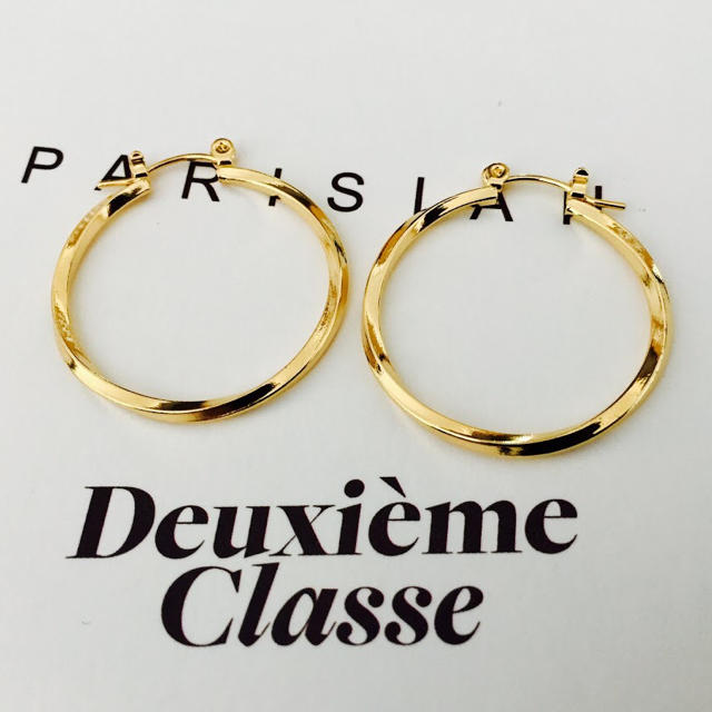 ★新品 DEUXIEME CLASSE ドゥーズィエムクラス ねじりフープピアス