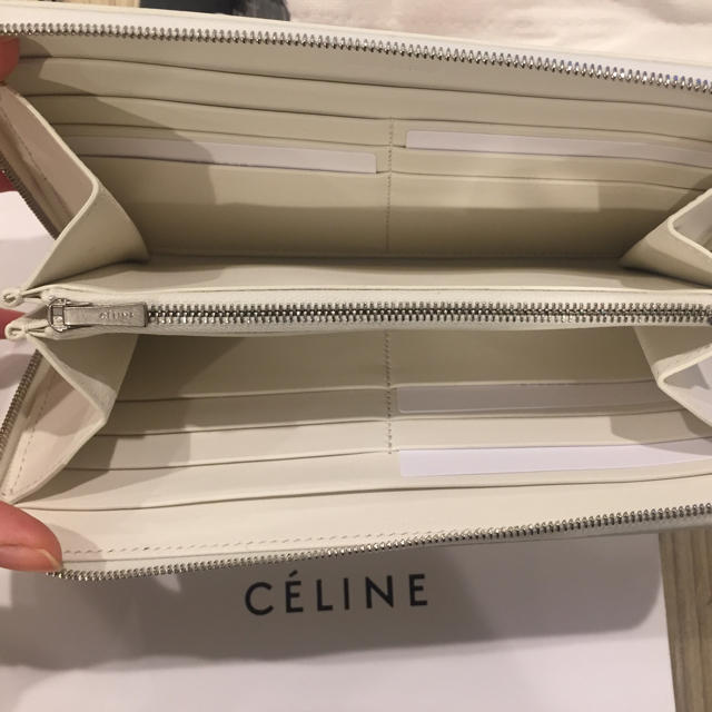 【新品 保存袋 紙袋付き】Celine 2トーンカラー ラージ セリーヌ 財布