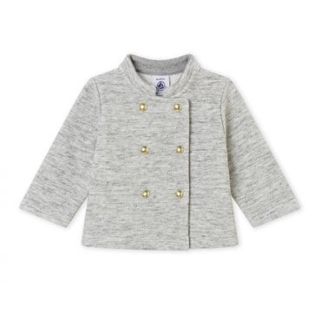 プチバトー(PETIT BATEAU)のプチバトー 18AW スウェット衿つきジャケット 36m 新品(ジャケット/上着)