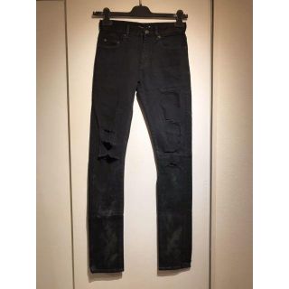 サンローラン(Saint Laurent)のサンローランパリ★14AW デストロイクラッシュスキニーデニムパンツ(デニム/ジーンズ)