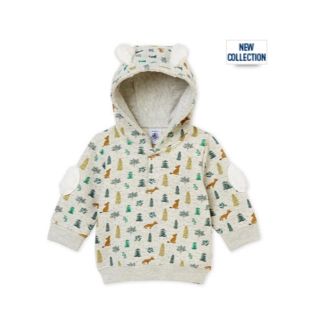 プチバトー(PETIT BATEAU)のe様専用♡24m プチバトー 耳付き柄長袖プルオーバー(トレーナー)