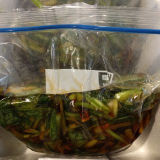 自家製　野沢菜漬　約6kg(漬物)