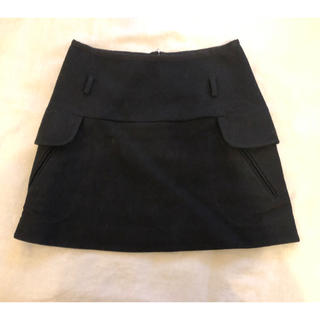 センソユニコ(Sensounico)のJNBY センソユニコ ウールスカート 黒 38 M(ひざ丈スカート)