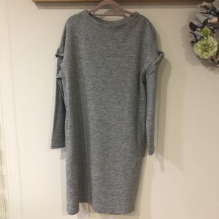 ドットアンドストライプスチャイルドウーマン(Dot&Stripes CHILDWOMAN)の袖フリルワンピ  ドット&ストライプス(ひざ丈ワンピース)