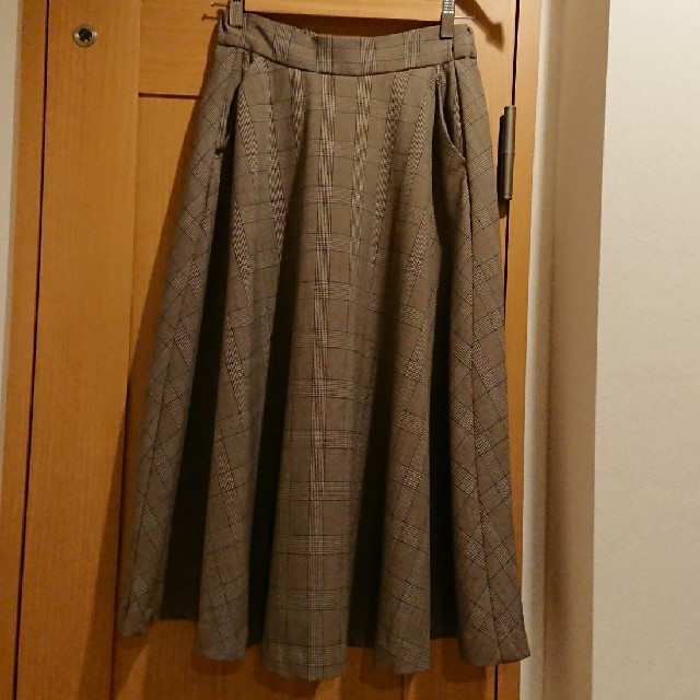 coen(コーエン)の【なめ様専用】グローバルワーク  グレンチェックフレアロングスカート レディースのスカート(ロングスカート)の商品写真