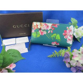 グッチ(Gucci)の◇未使用 極美品 希少 グッチ 長財布 ラウンドファスナー ブルームス 花柄◇(財布)