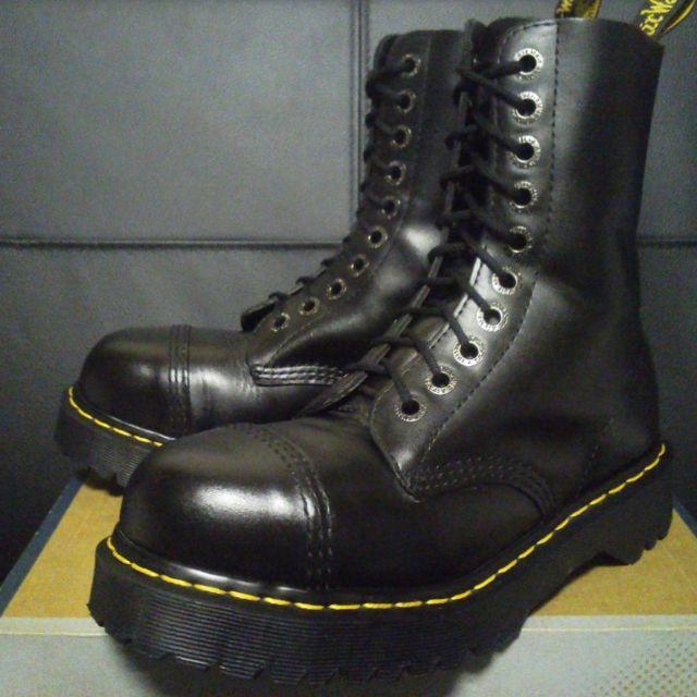 Dr.Martens(ドクターマーチン)の【専用】Dr.Martens BXB UK5 黒 厚底 スチールトゥ レディースの靴/シューズ(ブーツ)の商品写真