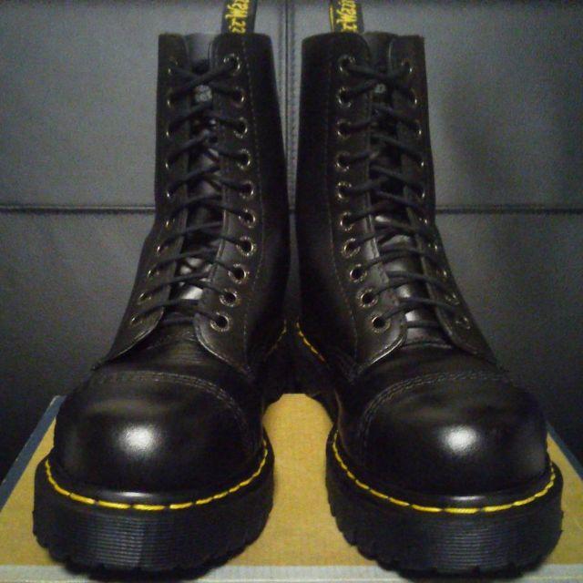 Dr.Martens(ドクターマーチン)の【専用】Dr.Martens BXB UK5 黒 厚底 スチールトゥ レディースの靴/シューズ(ブーツ)の商品写真