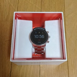 フォッシル(FOSSIL)の【本体新品】FOSSIL Q EXPLORIST HR4 シルバー 心拍機能付き(腕時計(デジタル))