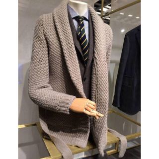 バーニーズニューヨーク(BARNEYS NEW YORK)の美品 ラルディーニ ガウンニットコート(チェスターコート)