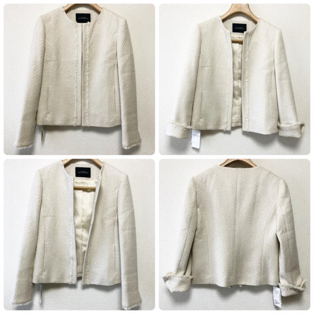 UNITED ARROWS green label relaxing(ユナイテッドアローズグリーンレーベルリラクシング)の新品 green label relaxing ▷ ツイードノーカラージャケット レディースのジャケット/アウター(ノーカラージャケット)の商品写真