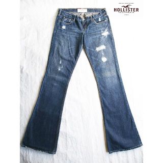 ホリスター(Hollister)の【美品】ホリスター ☆クラッシュデニム 27inch(デニム/ジーンズ)