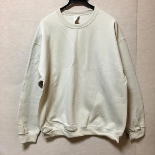 新品 GILDAN 長袖トレーナー サンドベージュ L(スウェット)