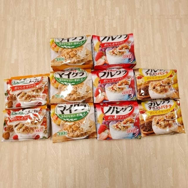 カルビー(カルビー)のあかねさま専用 フルグラ  ４種類  10袋 Calbee 食品/飲料/酒の食品(その他)の商品写真