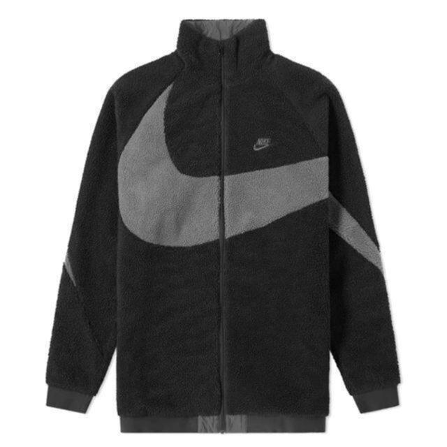 Lサイズ NIKE REVERSIBLE SWOOSH フリース ボアジャケット