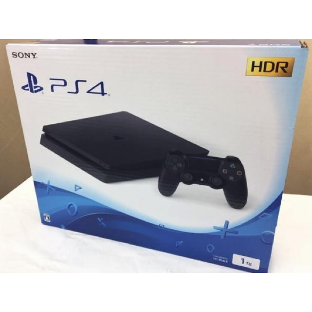 PlayStation4(プレイステーション4)の新品未開封★PlayStation4　1TB　黒　■CUH-2200BB01■ エンタメ/ホビーのゲームソフト/ゲーム機本体(家庭用ゲーム機本体)の商品写真