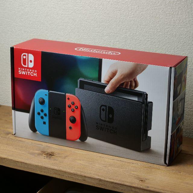 Nintendo Switch(ニンテンドースイッチ)の★Nintendo Switch 任天堂 スイッチ本体 ネオンブルー★ エンタメ/ホビーのゲームソフト/ゲーム機本体(家庭用ゲーム機本体)の商品写真