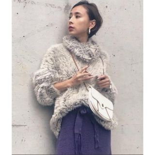 アメリヴィンテージ(Ameri VINTAGE)のAMERI HUNTER FEATHER KNIT(ニット/セーター)