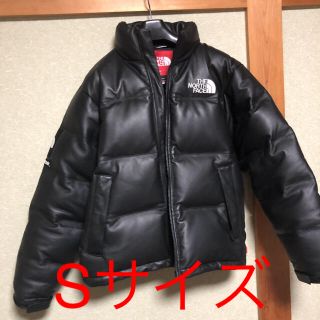 シュプリーム(Supreme)のsupreme THE NORTH FACE レザーヌプシー(ダウンジャケット)