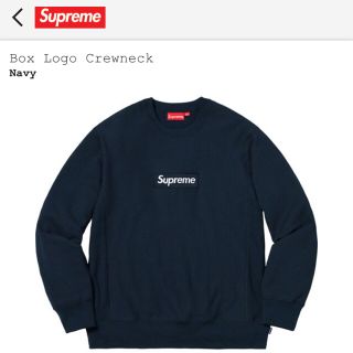 シュプリーム(Supreme)のSupreme crew neck Navy (スウェット)