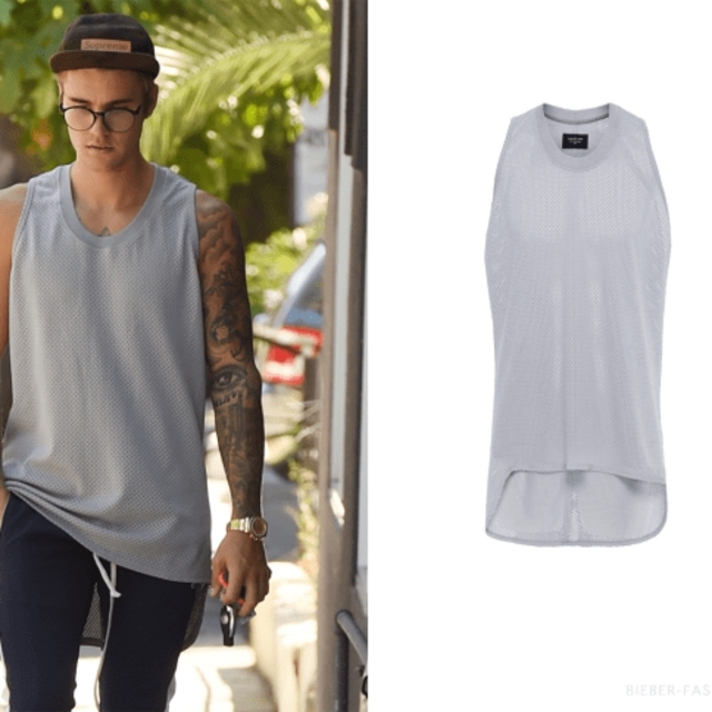 XL Fear of God MESH TANK GREY