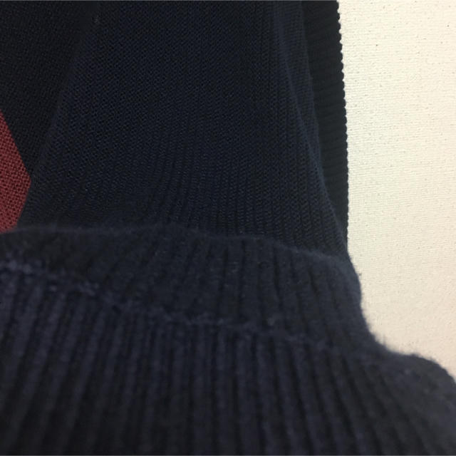 STUDIOUS(ステュディオス)のCULLNI Dolman Sleeve Knit NAVY  メンズのトップス(ニット/セーター)の商品写真