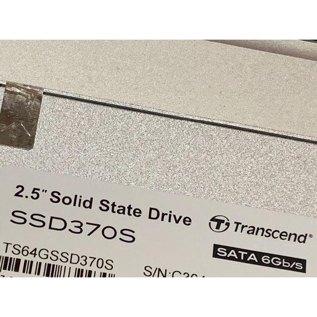 Transcend(トランセンド)のSSD 64GB 2.5インチ スマホ/家電/カメラのPC/タブレット(PCパーツ)の商品写真